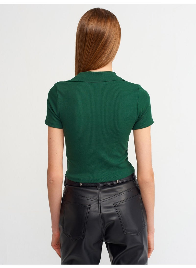 Dark Green Polo Neck Tshirt