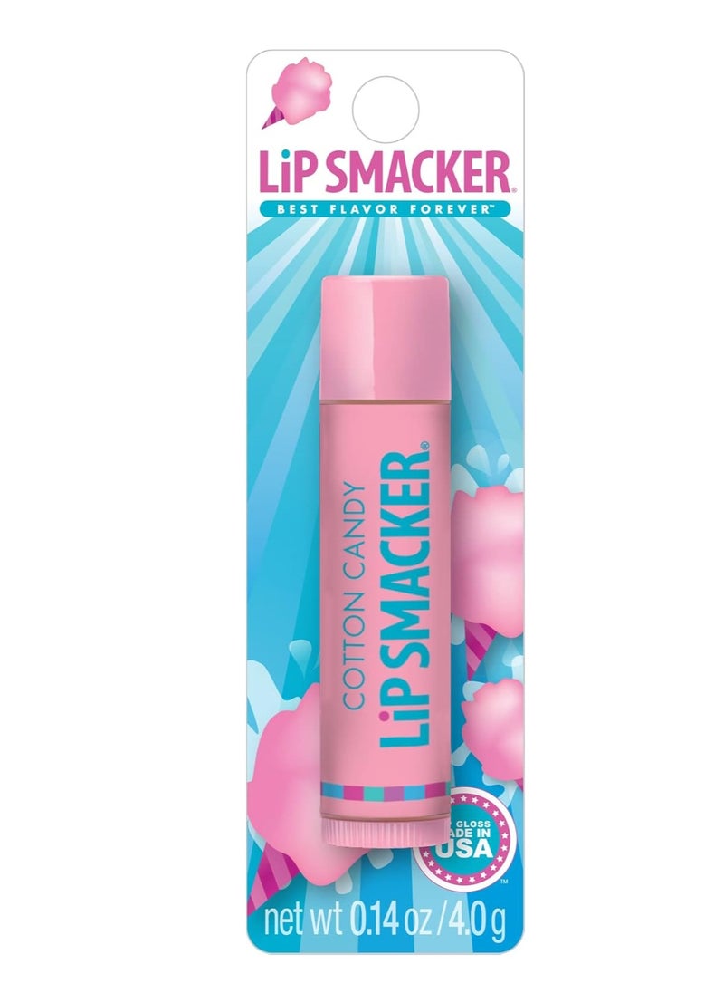 Lip Smacker Flavored Lip Balm, Flavored Moisturizing, Smoothing Soft Shine, Hydrating & Protecting Fun Tasty Flavors, Cruelty-Free & Vegan - Cotton Candy