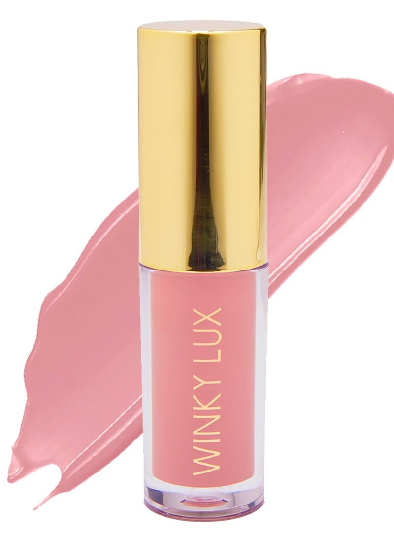 Winky Lux Flower Petal Hydrating Lip Oil - Non-Sticky Lip Gloss for Dry & Damaged Lips, Enhances Shine - Softening Glow Lip Oil - Vegan, Paraben-Free