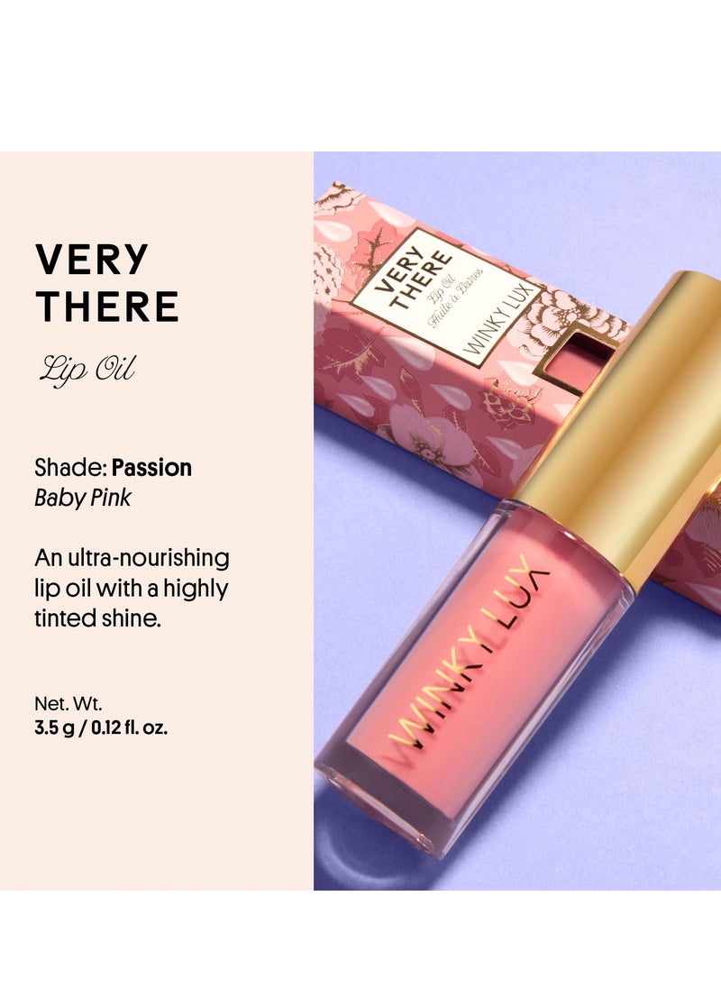 Winky Lux Flower Petal Hydrating Lip Oil - Non-Sticky Lip Gloss for Dry & Damaged Lips, Enhances Shine - Softening Glow Lip Oil - Vegan, Paraben-Free