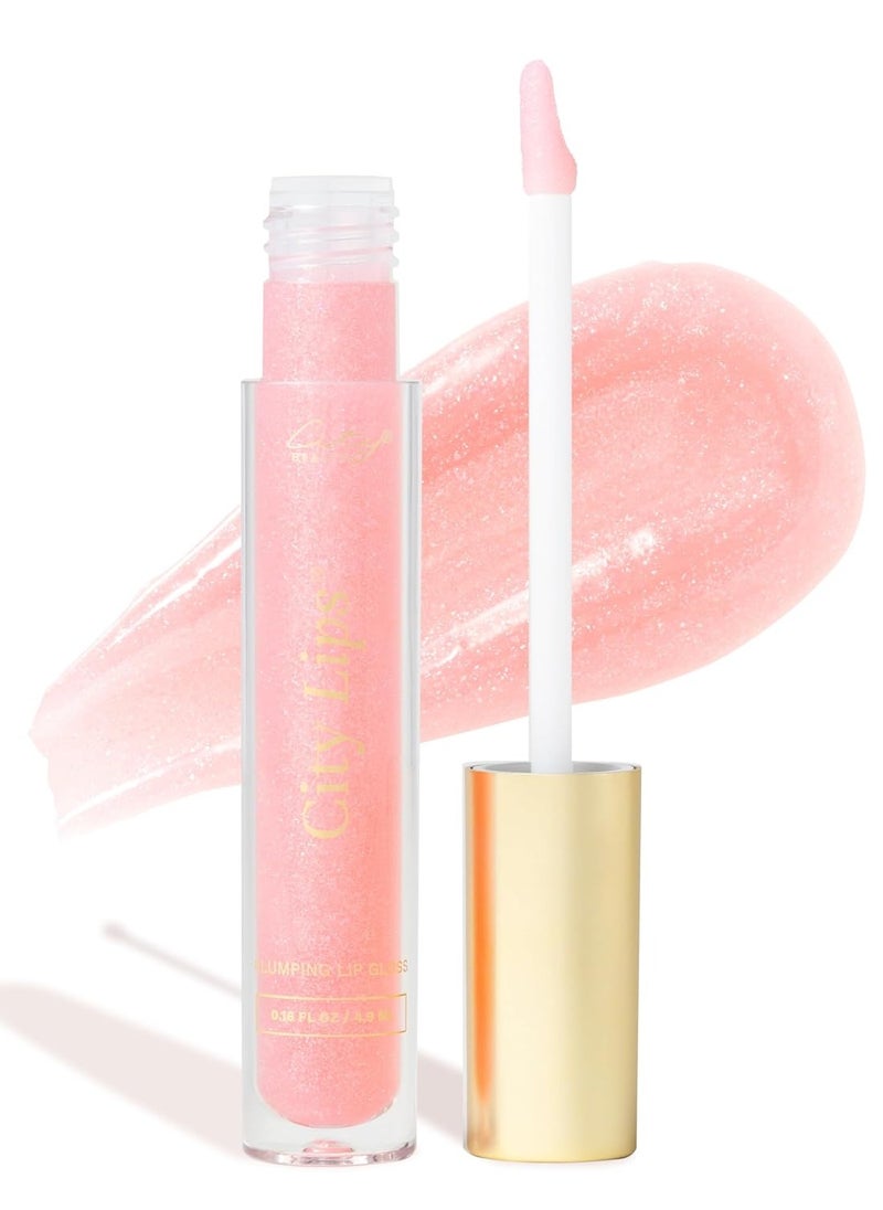 City Beauty City Lips Plumping Lip Gloss - High-Shine Gloss for Fuller, Younger-Looking Lips | Hydrating & Smoothing Lip Treatment Hyaluronic Acid