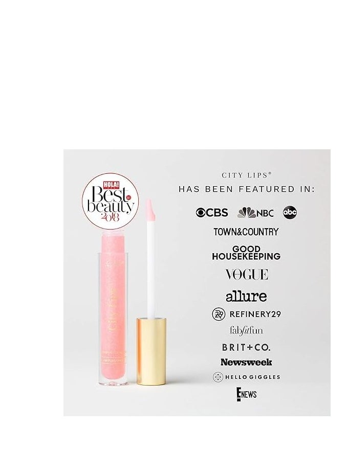 City Beauty City Lips Plumping Lip Gloss - High-Shine Gloss for Fuller, Younger-Looking Lips | Hydrating & Smoothing Lip Treatment Hyaluronic Acid