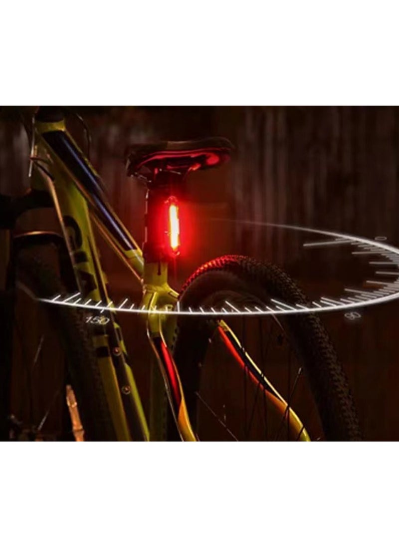 Red And White Bicycle Taillight Outdoor High Brightness Safety Warning Light Flashing Light, Road Bike Mountain Bike Night Riding Safety Equipment