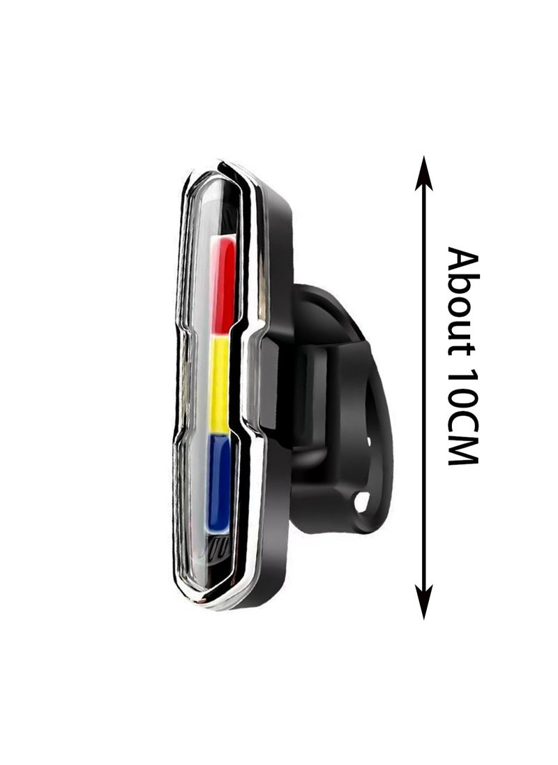 Red And Blue Light Bicycle Taillight Outdoor High Brightness Safety Warning Light Flashing Light, Road Bike Mountain Bike Night Riding Safety Equipment