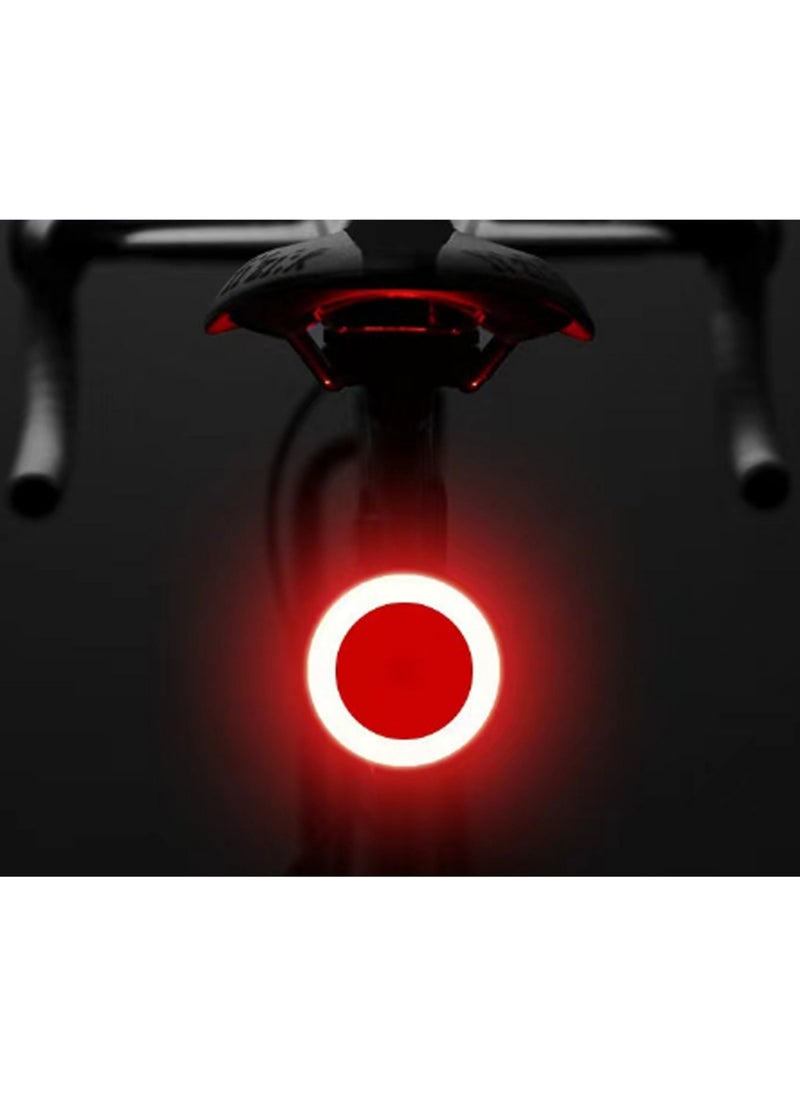 Red Light Round Taillight Bicycle Taillight Outdoor High Brightness Safety Warning Light Flashing Light, Road Bike Mountain Bike Night Riding Safety Equipment