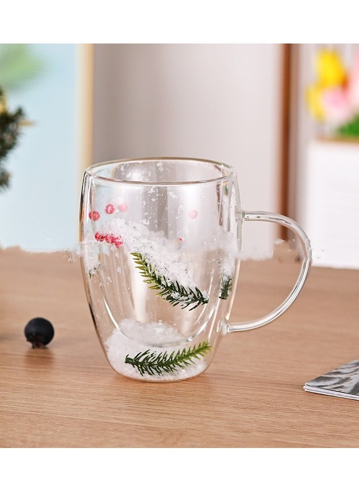 Double Layer Insulated Cup Household High Borosilicate Glass Cup Hot And Cold Dual-use High Aesthetic Water Cup Simple Design