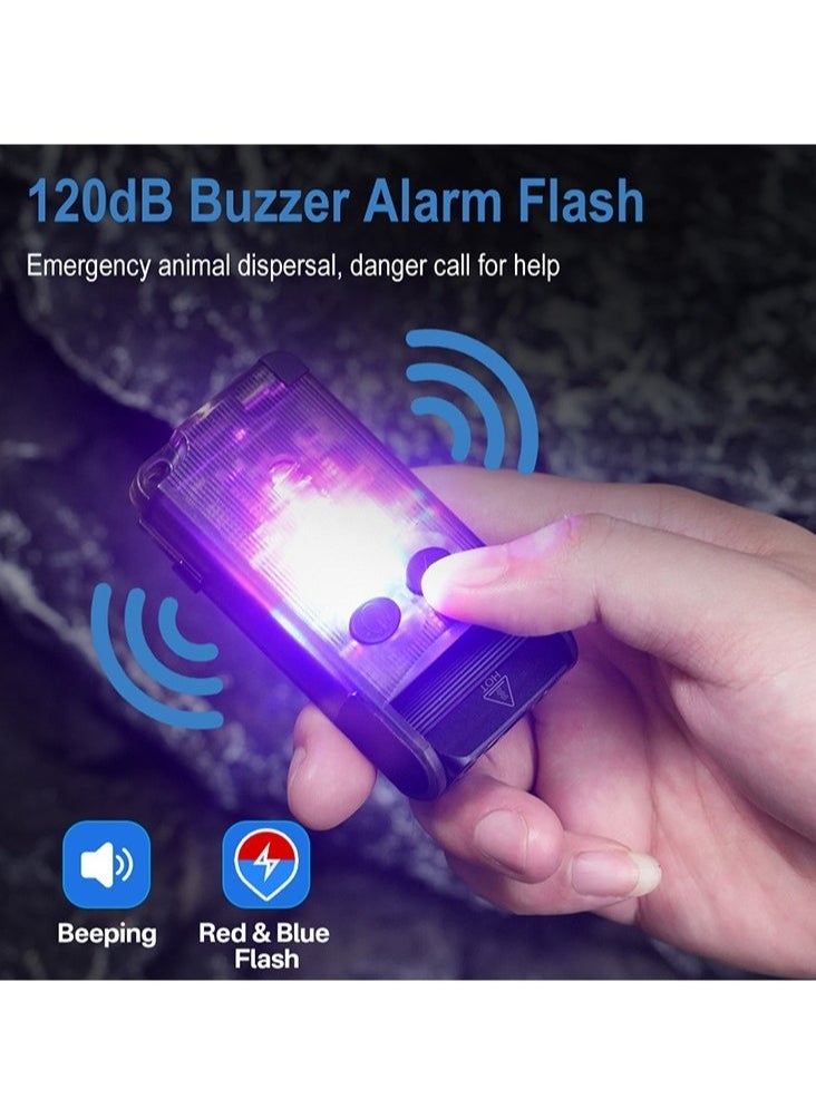 V30 LED Keychain EDC Fluorescence Flashlight Clip Warm Work Light Type-C Rechargeable Torch Magnet Camping Pocket Lantern