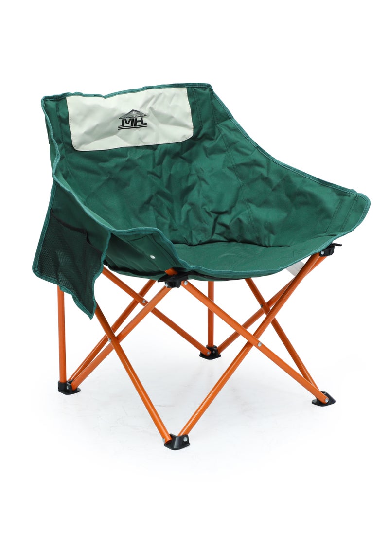 Portable Kids Camping Chair MH-1106 – Lightweight Folding Beach Chair for Children with Sturdy Frame and Comfortable Fabric, Ideal for Outdoor Adventures, Camping, and Picnics (Green)