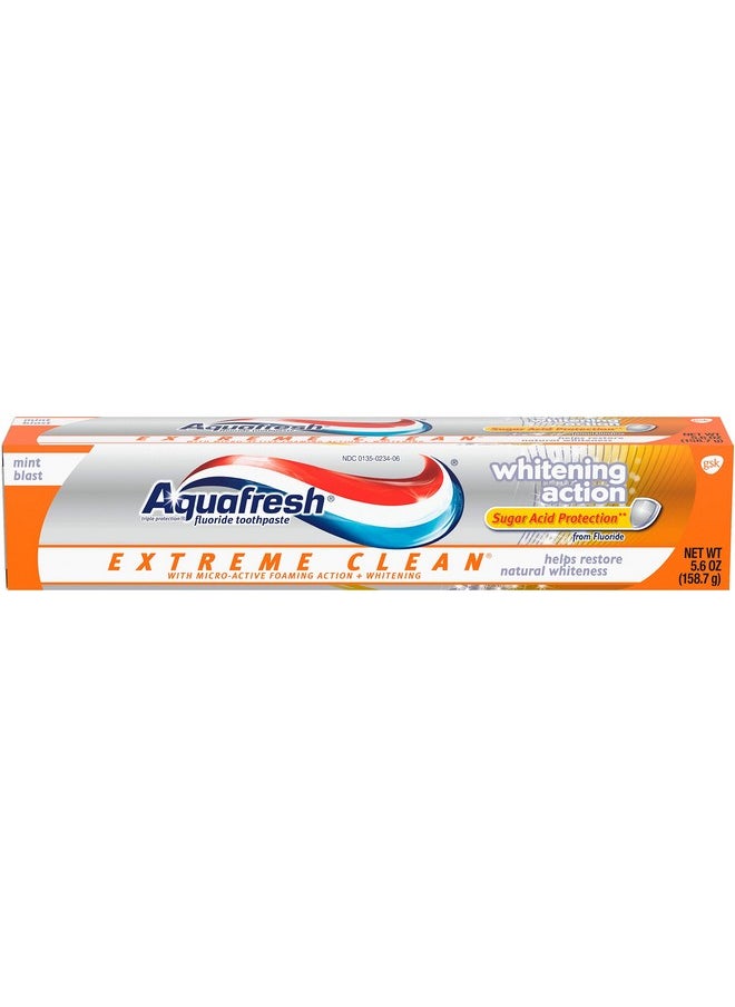 Extreme Clean Whitening Action Fluoride Toothpaste For Cavity Protection, 5.6 Ounce