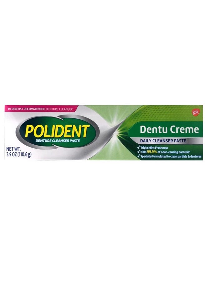 Dentu-Creme Denture Cleaner - 3.9 Oz, Pack Of 4