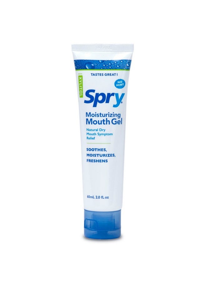 Xylitol Dry Mouth Gel, Natural, Long Lasting Mint Free And Sugar Free Mouth Moisturizer For Dry Mouth Relief, Original Flavor, 2 Oz
