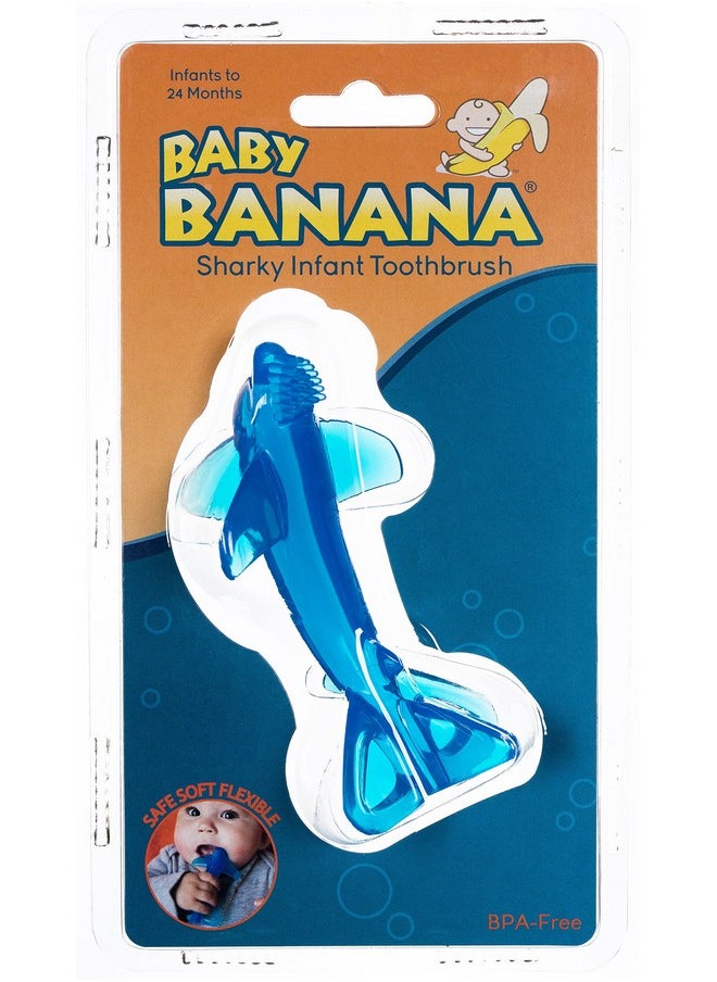 - Sharky Toothbrush, Training Teether Tooth Brush For Infant, Baby, And Toddler