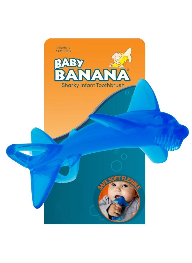 - Sharky Toothbrush, Training Teether Tooth Brush For Infant, Baby, And Toddler