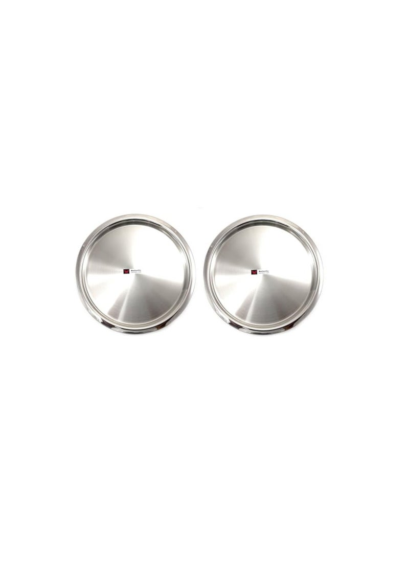 Butterfly Stainless Steel Pride Round Full Plate 2 Pcs Set (26 cm)