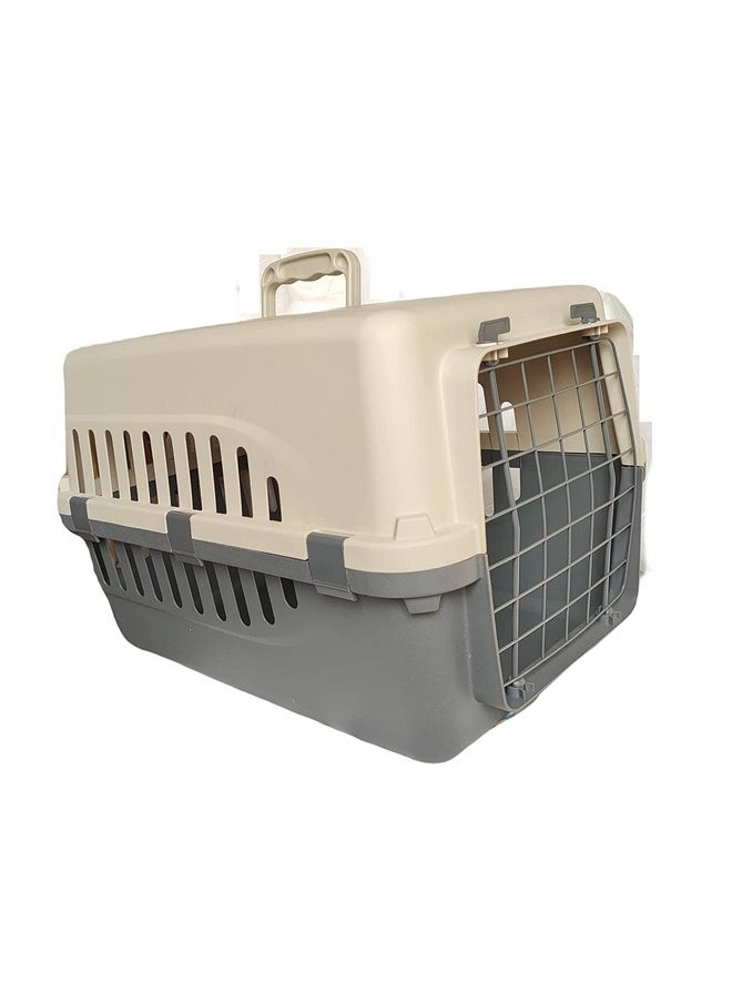 Iata Approved 50 Cm Flight Cage For Small Puppies & Dogs I Pet Carrier I Cat Carrier I Dog Carrier (Size - L50 Cm X H32 Cm X W35 Cm) (20Inch)