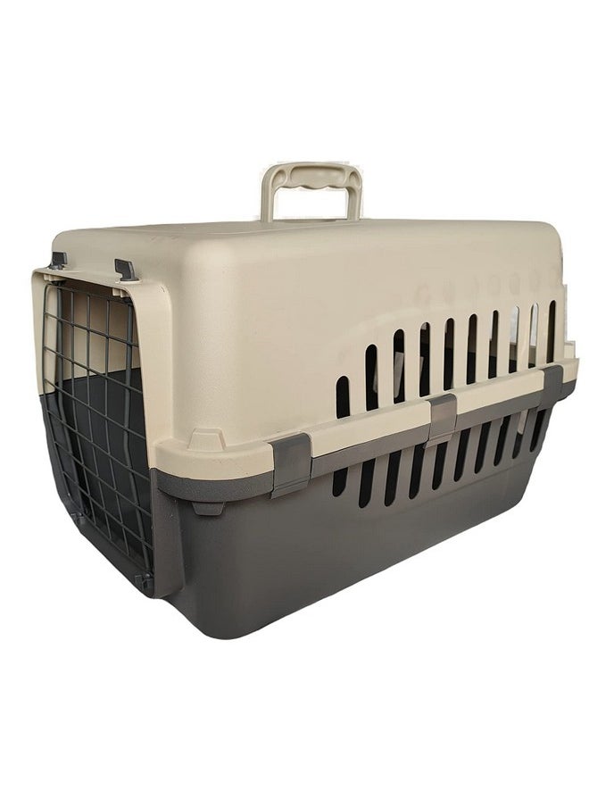 Iata Approved 50 Cm Flight Cage For Small Puppies & Dogs I Pet Carrier I Cat Carrier I Dog Carrier (Size - L50 Cm X H32 Cm X W35 Cm) (20Inch)