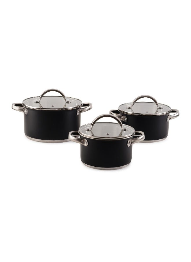 San Ignacio Beas 6-Piece Cookware Set - Black