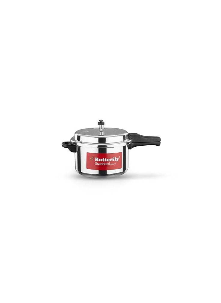 Butterfly Standard Plus Induction Base Aluminium Outer Lid Pressure Cooker, 7.5 Litre