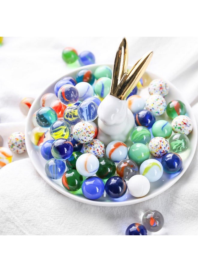 160Pcs Color Mixing Glass Marbles, 5/8