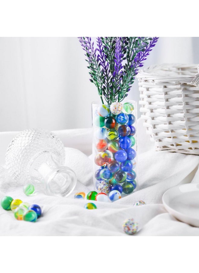 160Pcs Color Mixing Glass Marbles, 5/8