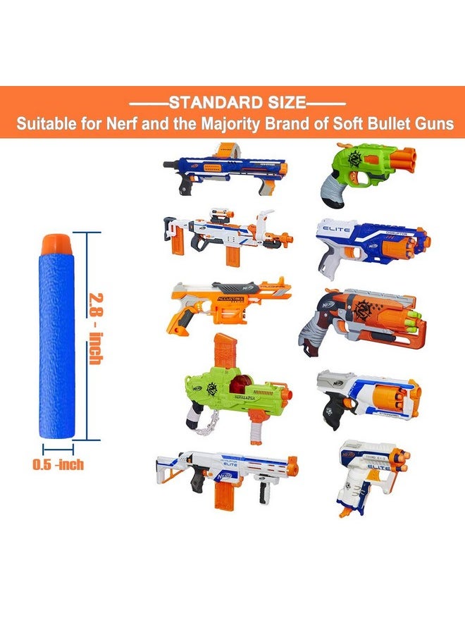 Compatible With Nerf Darts Bullets - 1200 Pack Refill Bullet Darts Compatible With Nerf Guns N-Strike Elite Series Gun Toys For Boys Party Favors With Storage Bags(Red And Blue)