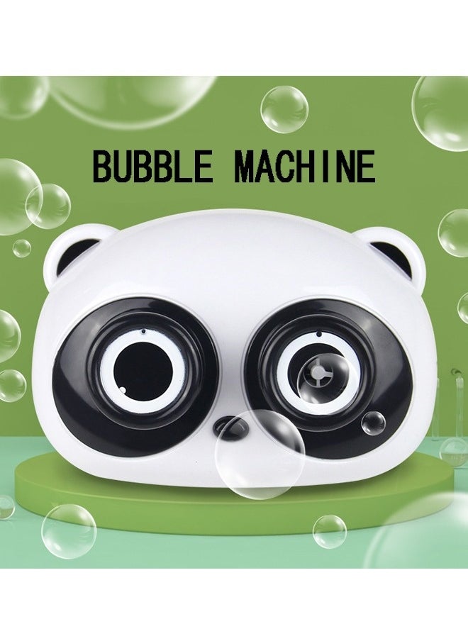 Cute Cartoon Panda Camera Design Fully Automatic Musical Bubble Machine No Bubble Water