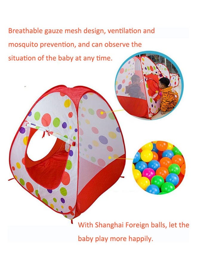 3-In-1 Folding Kids Play Tent With Tunnel Portable Outdoor Toy