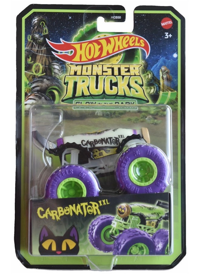 Monster Trucks Carbonator, Glow In The Dark 1:64 Scale Die Cast