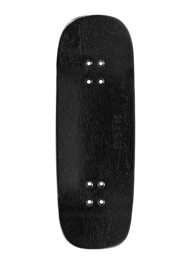 Prolific Wooden Fingerboard Deck, 33.5Mm X 96Mm Boxy Shape - Black Mamba - 5 Ply With Custom Color Matching Mid Ply - Includes Prolific Foam Tape