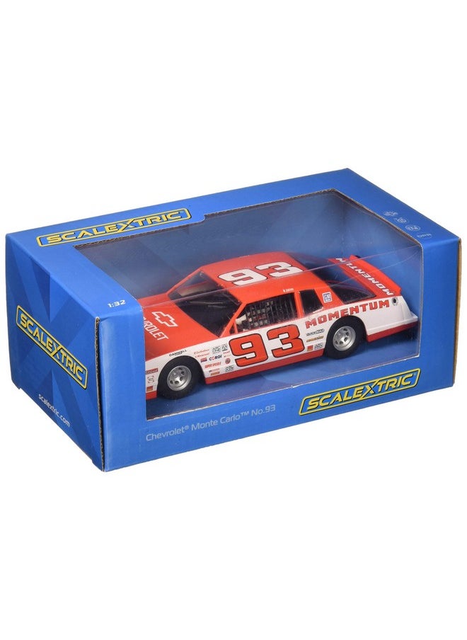 Chevrolet Monte Carlo 1986#93 1:32 Slot Race Car C3949, Red & White