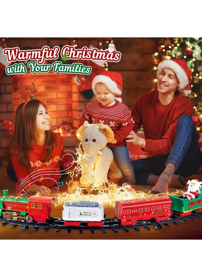 Hanging Christmas Train Set - Christmas Train Toy With Light & Sound For Boys Girls, Train Toy Set Around Under The Christmas Tree, Best Christmas Decoration Indoor For Families