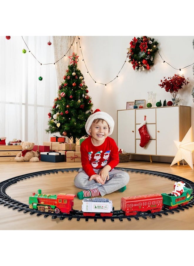 Hanging Christmas Train Set - Christmas Train Toy With Light & Sound For Boys Girls, Train Toy Set Around Under The Christmas Tree, Best Christmas Decoration Indoor For Families