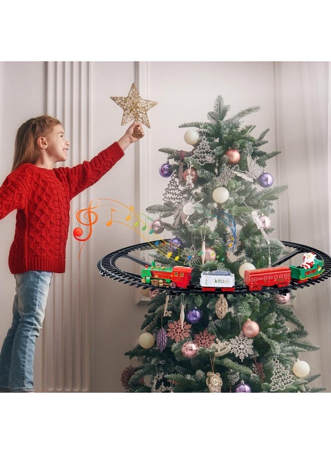 Hanging Christmas Train Set - Christmas Train Toy With Light & Sound For Boys Girls, Train Toy Set Around Under The Christmas Tree, Best Christmas Decoration Indoor For Families