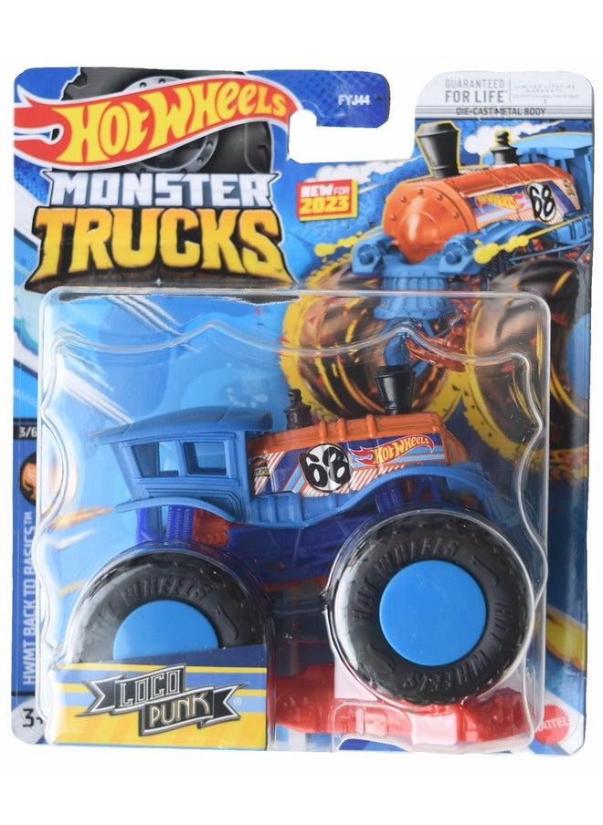 Monster Trucks Loco Punk, Hwmt Back To Basics 3/6 Connect And Crash