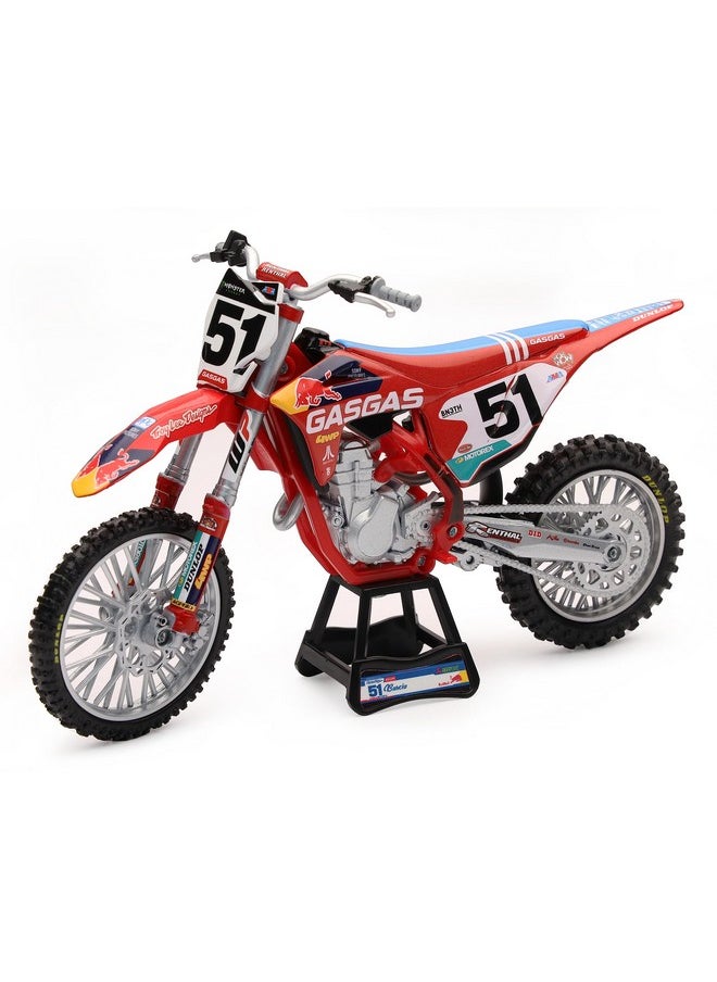 New Ray Gasgas Mc 450F Motorcycle #51 Justin Barcia Gasgas Factory Racing - Red Bull 1/12 Diecast Model