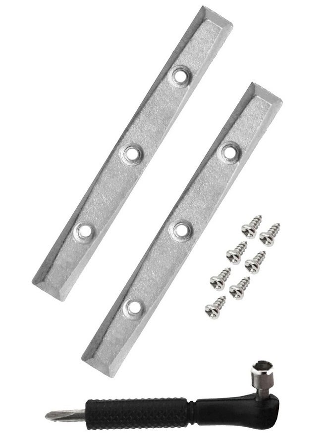 Gem Edition Board Rails, Metal Alloy - Set Of 2 Fingerboard Rails With 7 Screws - Tool Included - Designed & Made In The Usa