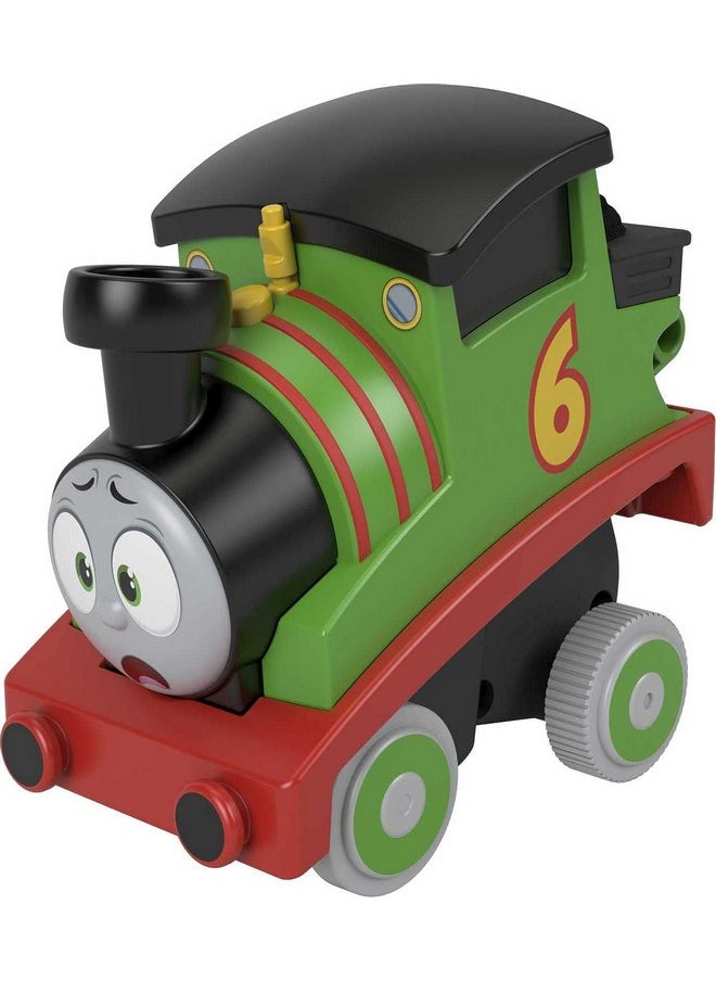 Toddler Toy Train Press ‘N Go Stunt Percy Engine For Racing Pretend Play Preschool Kids Ages 2+ Years