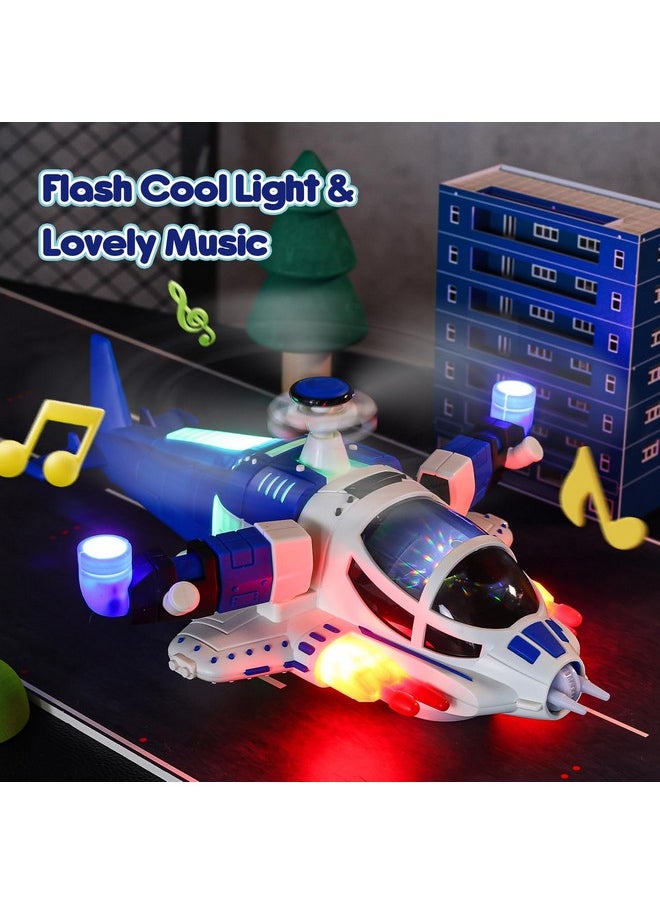 Toddler Airplane Toys For Boys, Helicopter Toys With Sounds And Lights, Birthday Gifts Plane Toys For Boys 3 4 5 Year Old