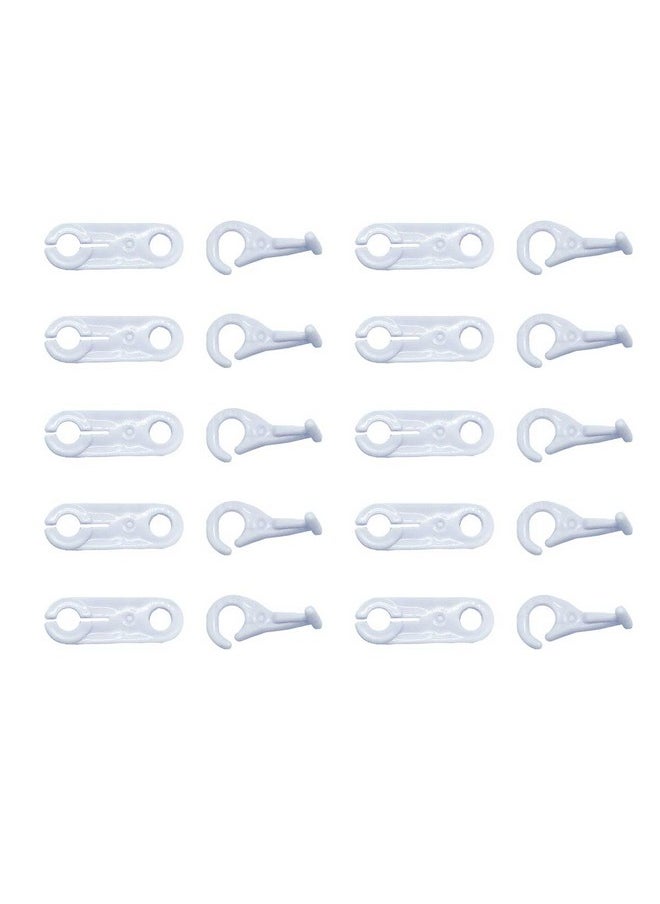 10 Pairs Replacement Parts For Thomas Train Trackmaster Toys Couplers Hooks Eyes -White