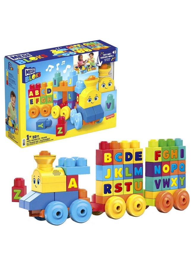 Bloks Fisherprice Abc Blocks Building Toy Abc Musical Train With 50 Pieces Music And Sounds For Toddlers Gift Ideas For Kids