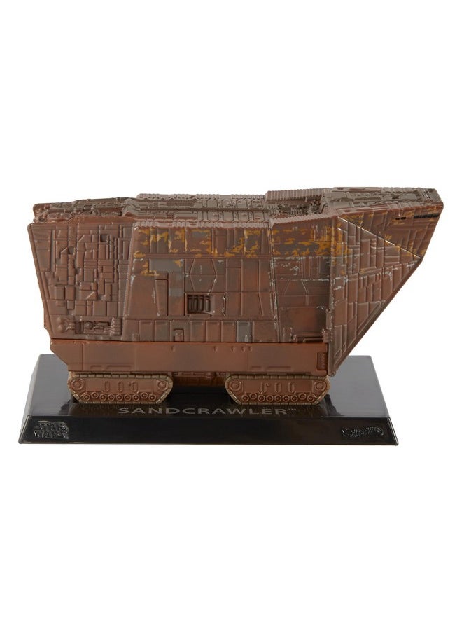 Hot Wheels Starships Select Sandcrawler, 1:50 Scale Premium Die-Cast Vehicle (Htj82)