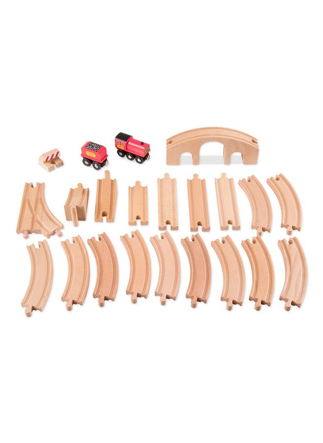 Classic Wooden Figure Eight Train Set (22 Pcs)