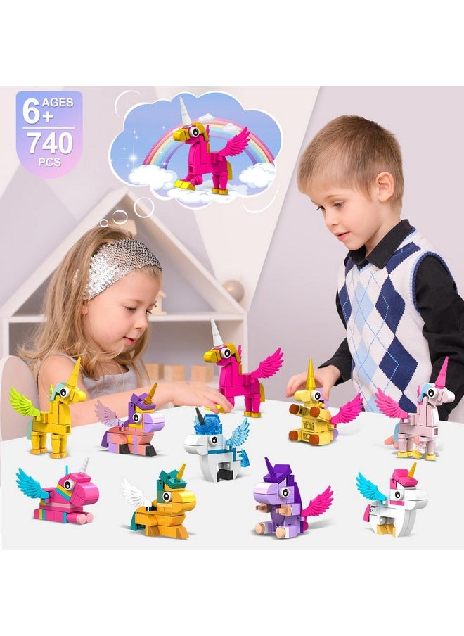 18 Pack Party Favors For Kids Building Set, 740 Pcs Mini Animals Building Blocks Toy For Stocking Stuffers Classroom Prizes Goodie Bags, Easter Christmas Birthday Gifts For Boys Girls Ages 6-12+