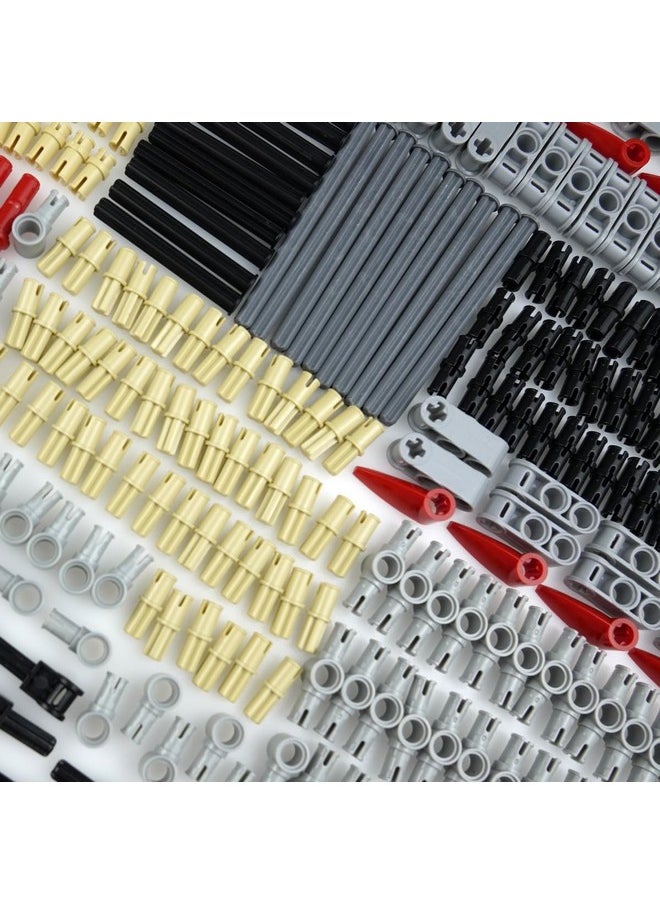Axles Pins Connectors Building Blocks, Technical Parts Bricks Ball Joints Chain Link,Moc Replacement Parts And Pieces Accessories Assortment Pack