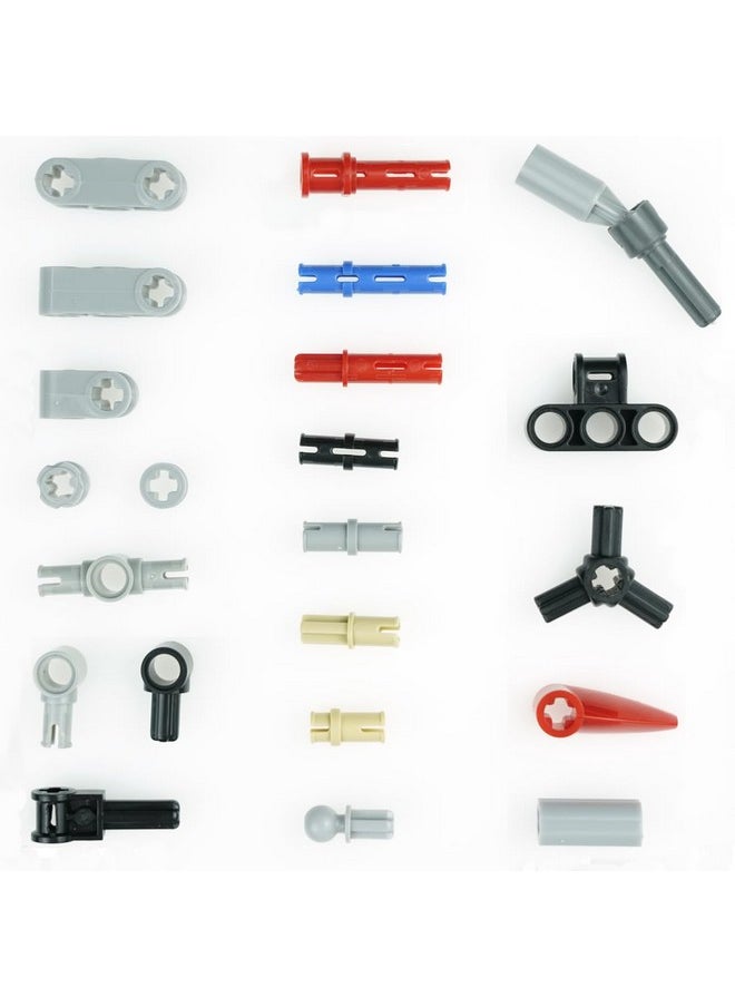 Axles Pins Connectors Building Blocks, Technical Parts Bricks Ball Joints Chain Link,Moc Replacement Parts And Pieces Accessories Assortment Pack