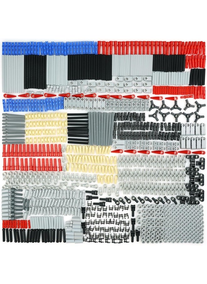 Axles Pins Connectors Building Blocks, Technical Parts Bricks Ball Joints Chain Link,Moc Replacement Parts And Pieces Accessories Assortment Pack