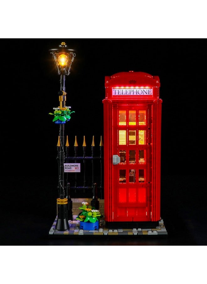 Light Kit For Lego-21347 Red London Telephone Box - Compatible With Lego Ideas Building Set- Not Include Lego Set