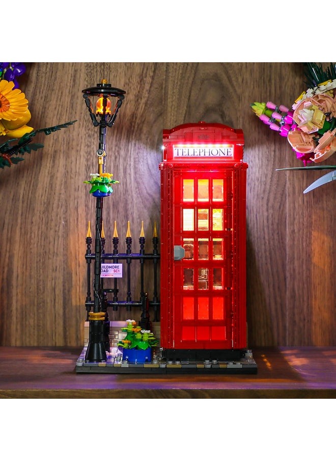 Light Kit For Lego-21347 Red London Telephone Box - Compatible With Lego Ideas Building Set- Not Include Lego Set