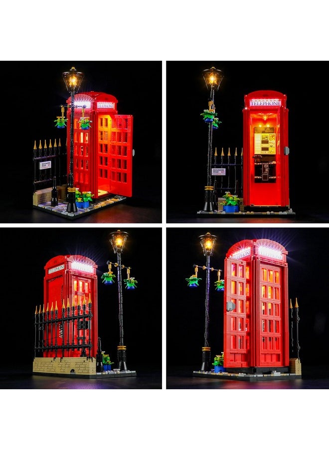 Light Kit For Lego-21347 Red London Telephone Box - Compatible With Lego Ideas Building Set- Not Include Lego Set