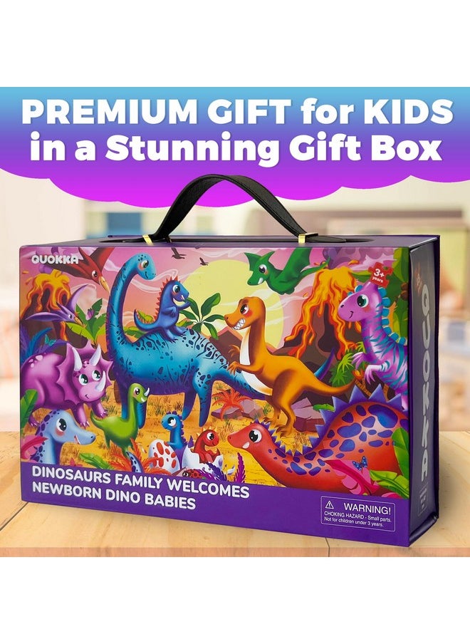 Giant Floor Puzzles For Kids Ages 4-6 - 2X3 Feet 48 Piece Puzzles For Toddlers 3-5 - Large Educational Kids Puzzles Ages 2-4 - Dinos Activity Game For Boys And Girls - Premier Gift